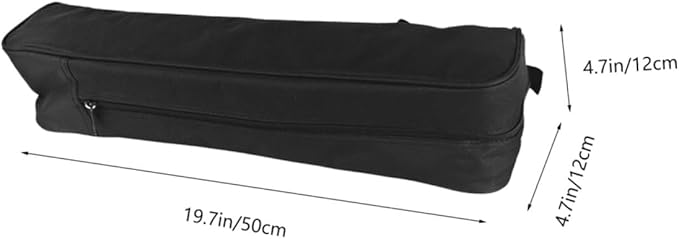 Portable Padded Tripod Carrying Case Storage Bag with Comfortable Shoulder Strap for Camera Tripods and Light Stands Unisex Design Black