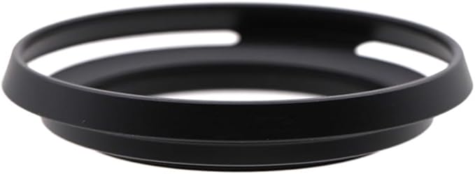 55mm Hollow Lens Hood 55mm Screw in Curved Vented Lens Hood 55mm Metal Lens Hood for 55mm Lens Hood Wide(Black)