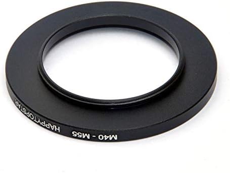 Metal M40 to M55 Male to Female 40mm to 55mm M40-M55 Step-Up Coupling Ring Adapter for Lens Filter