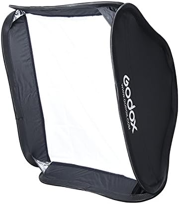 Godox 32x32 inches / 80x80cm Portable Foldable Studio Flash Softbox Diffuser kit with Bowens Mount Speedring and Carrying Case for Portraits,Product Photography and Video Shooting with USB LED