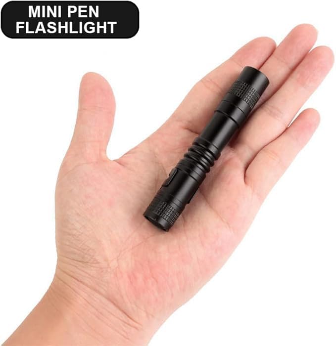 3 Packs LED Pocket Pen Flashlight, Mini Small Pen Lights Pocket Flashlight with Clip, Waterproof LED Handheld Pen Flashlights for Outdoor/Camping/Work
