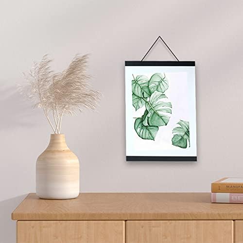 YK artwood Magnetic Poster Hanger Frame,16x20 16x22 16x24 Wood Magnet Frames Hangers for Photo Picture Maps Art Canvas Print Artwork Wall Hanging Black 16 Inch