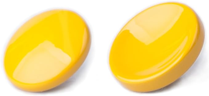 Yellow Metal Soft Shutter Release Button,Delicate Camera Shutter Button 11mm Concave 10mm Convex Surface(2 Pack)