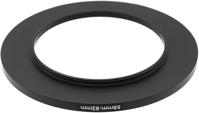 58-37/40.5/42/43/46/48/49/52/55/58/60/62/67/72/77/82mm Step Up & Step Down Rings Adapter for Camera Lens and Filters 58-82 Filter Adapter Ring 58mm Lens to 82mm Filters (58-82mm)
