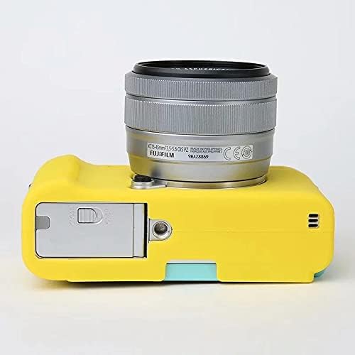 Professional Secure Silicone Camera Case Cover Housing Body Skin for Fujifilm Fuji X-A7 XA7 XA 7 Mirrorless Digital Camera (Yellow)