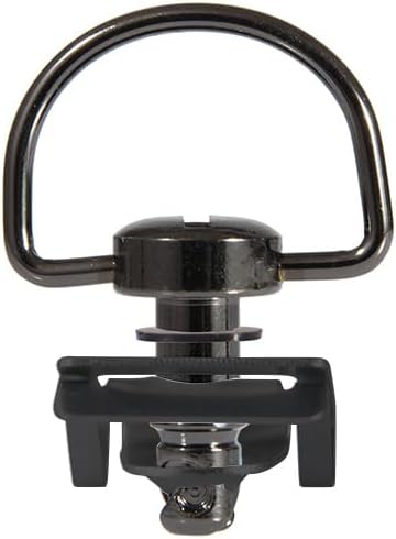 Motorcycle Race Fasteners Quick Release D-Ring 1/4 Turn Race Fasteners Clip Style Type C (Chrome Black （Black Clips）, 19mm)