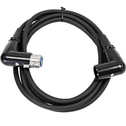 Seismic Audio - SARAX6-6 - 6 Pack of 6 Foot Right Angle XLR Male to XLR Female Patch Cables