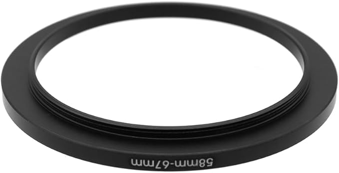 58-37/40.5/42/43/46/48/49/52/55/58/60/62/67/72/77/82mm Step Up & Step Down Rings Adapter for Camera Lens and Filters 58-67 Filter Adapter Ring 58mm Lens to 67mm Filters (58-67mm)