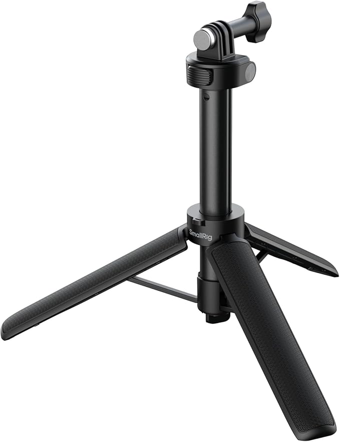 SmallRig 2-in-1 Selfie Stick Tripod, 7.1-20.5in Extendable, Support Horizontal & Vertical Shooting, for GoPro Hero 13/12/11/10/9, for DJI Osmo Nano Action 6/5 Pro/4/3, for Insta360 Ace Pro 2-5725