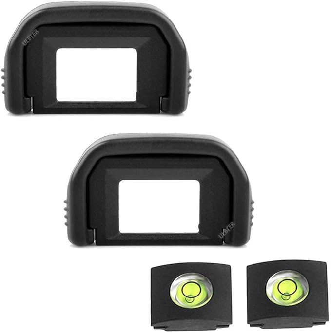 T3i T2i Eyepiece Eyecup Viewfinder Eye Cup for Canon EOS Rebel T7 T7i T6i T6s T6 T5i T5 T4i T3i T3 T2i T1i T100 XSi XTi XT SL3 SL2 SL1 Camera (2-Pack), ULBTER EF Eyecup with Hot Shoe Cover (EF)