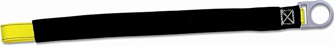 Guardian Fall Protection 10710 3-Foot Loop and D-Ring End Concrete Anchor Strap with Protective Sheathing