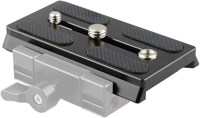 CAMVATE Camera Quick Release Base Plate with 1/4" & 3/8" Threads Compatible with Manfrotto577/ 501/504 Tripod - 2149