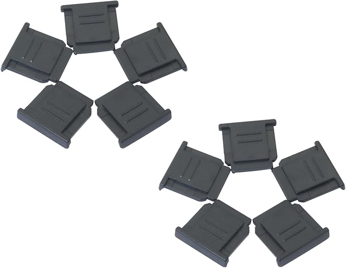 10PCS FA-SHC1M-2 Black ABS Eco Friendly Plastic Camera Hot Shoe Cap Protector Electronics Photo Accessories