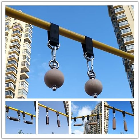 Short Straps Tree Swing Strap Hanging Kit,Hammock Straps 2 Pcs 9.84inches with 2 Pcs Heavy Duty Hook Clasps for Swing Hammocks Yoga Seat Sandbags Gym Equipment Pulley System