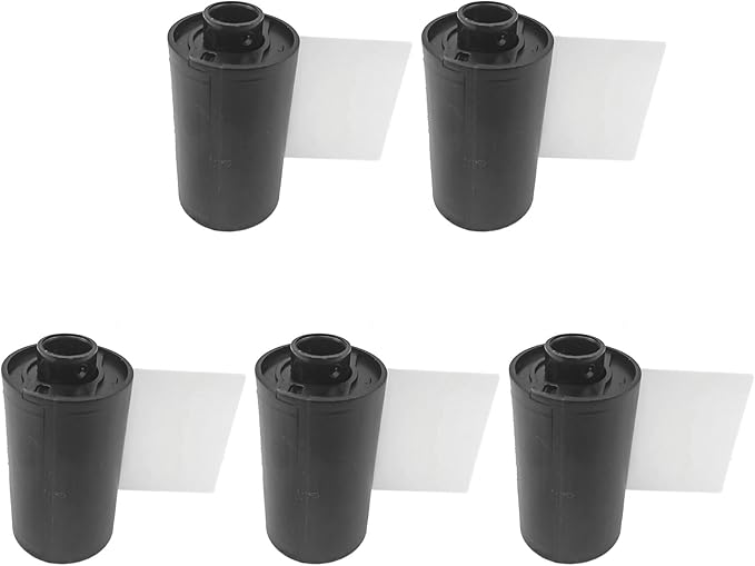 Portable Reloadable Film Canister, 5-Pack 35/135mm Lightproof Cassettes for Outdoor Photography,Lightweight,Travel, Hiking and Bulk Film Loading