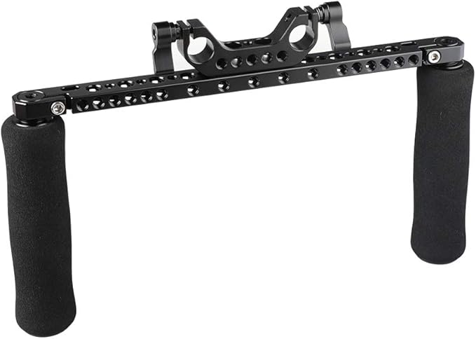 CAMVATE Sponge Handle Grips with 15mm Dual Rod Clamp for DSLR Camera Shoulder Rig - 2253