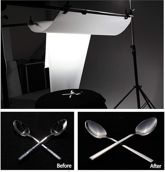 Diffusion Film Filter Sheet 6 Packs Kit 15.7x19.6inches/ 40x50cm Lighting Gel Diffuser Roll Photography Video for Led Flash Strobe Light