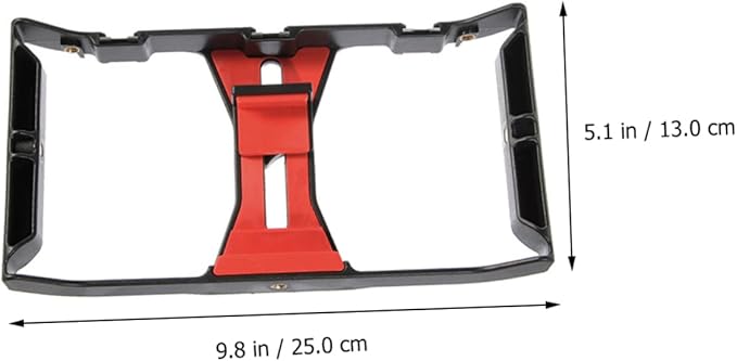 Artibetter Smartphone Radio Rig Filmmaking Holder Hand-held Phone Stabilizer for Video Phone Frame Led Light Microphone Mount