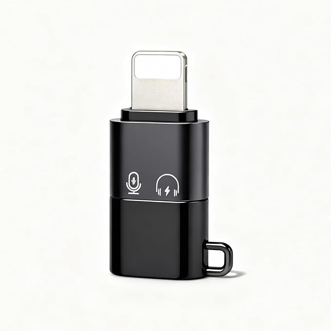 for DJI Mic Mini Type C to Port Adapters Fast Charging Data Sync, USB C Adapter for iPhone 14 13 12 11 Smartphone/PC/Mac Connector Accessories Wireless Microphone Receiver (1 Pack)
