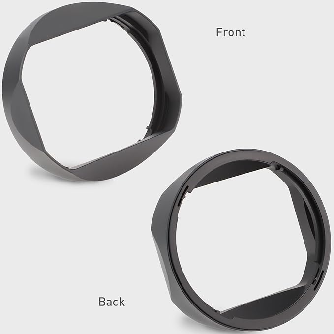 Haoge Lens Hood Metal Square Bayonet for Sony FE 35mm F1.4 GM, FE 50mm F1.4 GM,with Metal Front Cap, Replaces Sony FE35mm F1.4 GM Hood ALC-SH164