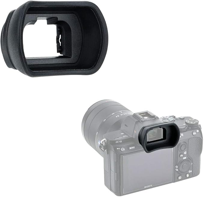 Kiwifotos Soft Long FDA-EP18 Viewfinder Eyecup Eyepiece for Sony A7 A7II A7III A7R A7RII A7RIII A7RIV A7S A7SII A9 Camera for Sony A7 III A7 II A7 A7R IV A7R III A7R II A7R A7S II A7S A9 Camera