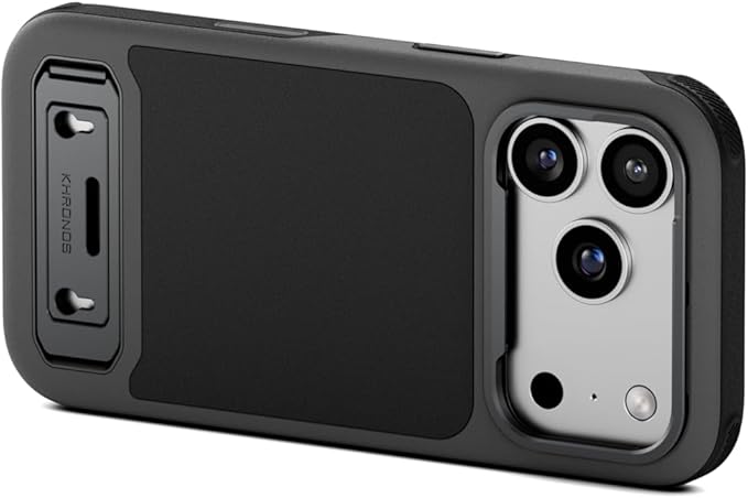 Tilta Khronos Lite Case Compatible with iPhone 17 Pro – Black | Lightweight Mobile Cage | Kickstand Support | Magnetic Accessory Mounts | Metal Lens Frame Protection | Professional Smartphone Rig