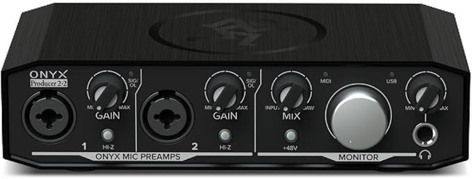 Mackie Audio Interface, Onyx Producer 2X2 USB Audio Interface with MIDI (Onyx Producer 2-2)