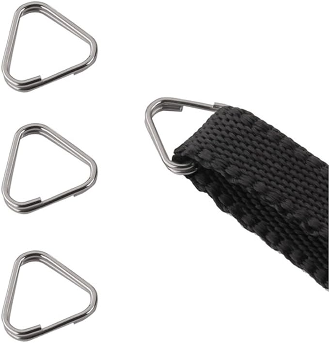 Foto&Tech 4 Pieces Lug Ring Camera Strap, Triangle Split Ring Hook, Compatible with Fujifilm Lecia Nikon Canon Sony Olympus Pentax Panasonic SLR RF Mirrorless Camera (Regular)