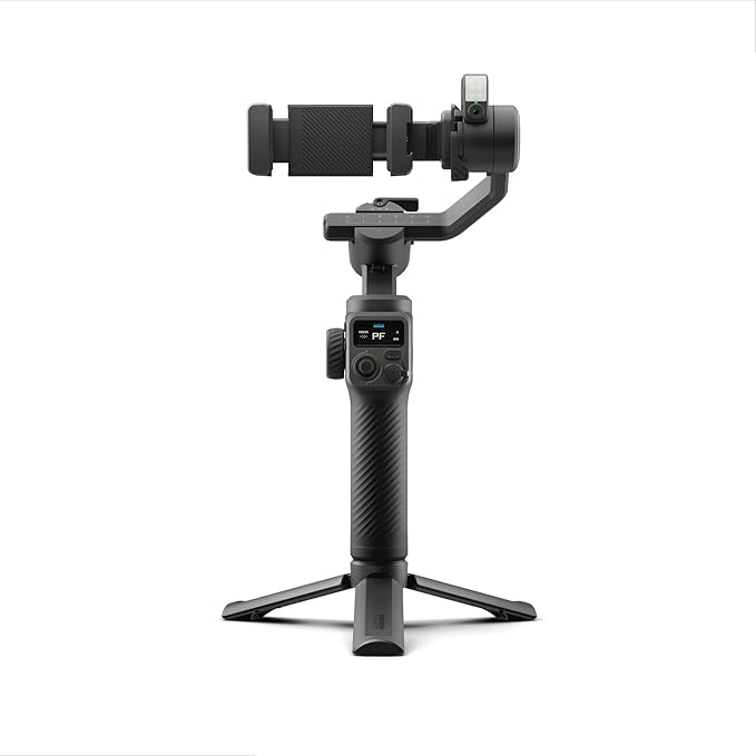 GoPro Fluid Pro AI 3-Axis Gimbal Stabilizer for GoPro Cameras and Smartphones, Subject Tracking, Lighting, Wireless Camera Control, Portable, Vlogging, 360° Rotation, Device Charging