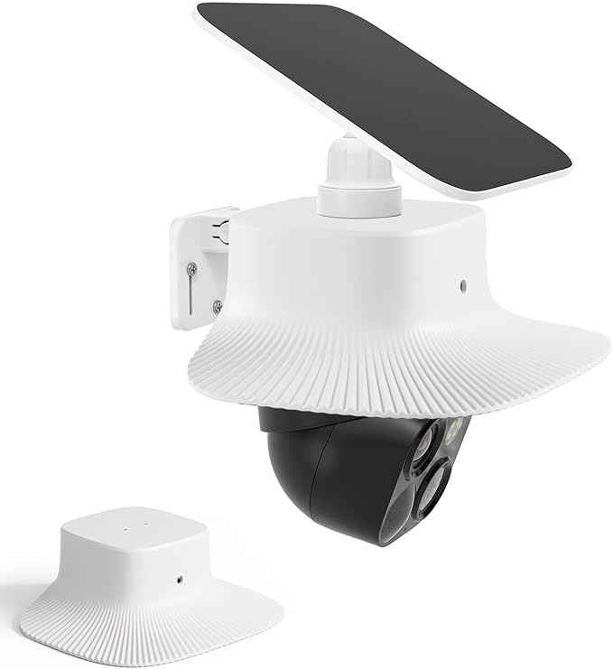 Rain Cover for Eufy SoloCam S340, Aluminum Weatherproof Camera Sun Rain Shield, Easy Install Outdoor Security Camera Accessory (Eufy s340 Cover)