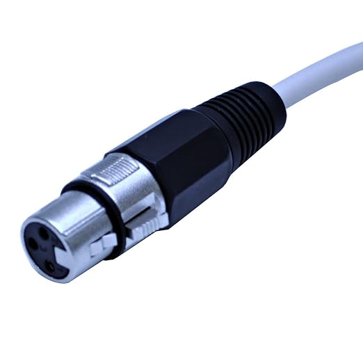 Seismic Audio SAXLX-3White-6Pack White 3-Feet XLR to XLR Patch Cable, 6-Pack