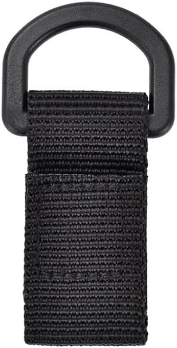 ZYAMY 8PCS Tactical D Ring Clips with Hooks and Rings Backpack Accessories Water Bottle Key Holder for Military D Ring Adapter Nylon Strap Backpack Webbing Attachment Brown/Black