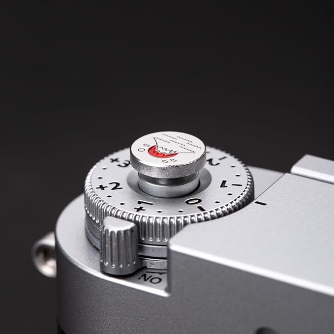 Camera Hot Shoe Cover/Shutter Button, Soft Release Button,Suitable for FUJIFILM XT5 XT4 XT3 XT30 XT20 X100V X100F XT100 X-E3 X-PRO2 X-PRO3 (Mountains and sea-Shutter Button)