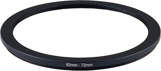 82mm to 72mm Step Down Ring Filter Adapter Metal Ring Step Down Rings Adapter Filter Compatible with All 72mm UV,CPL,ND,Lens Hood,Threaded Lens ect (82mm to 72mm)