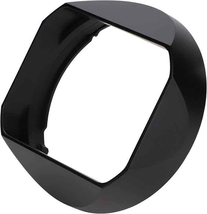 Haoge Lens Hood Metal Square Bayonet for Fujifilm Fuji Fujinon XF 18mm F1.4 R LM WR Lens with Metal Front Cap Kit, Replaces Fuji xf18mmf/1.4 Lens Hood LH-XF18 on Camera X-T4 X-S10 X-T30 XE4