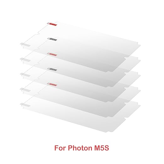 KOYOFEI 5PCS Screen Protector for Photon M5S, M5S Pro, 3D Printer Screen Protector Film for Anycubic Photon M5S, M5S Pro 10.1inch Resin 3D Printer