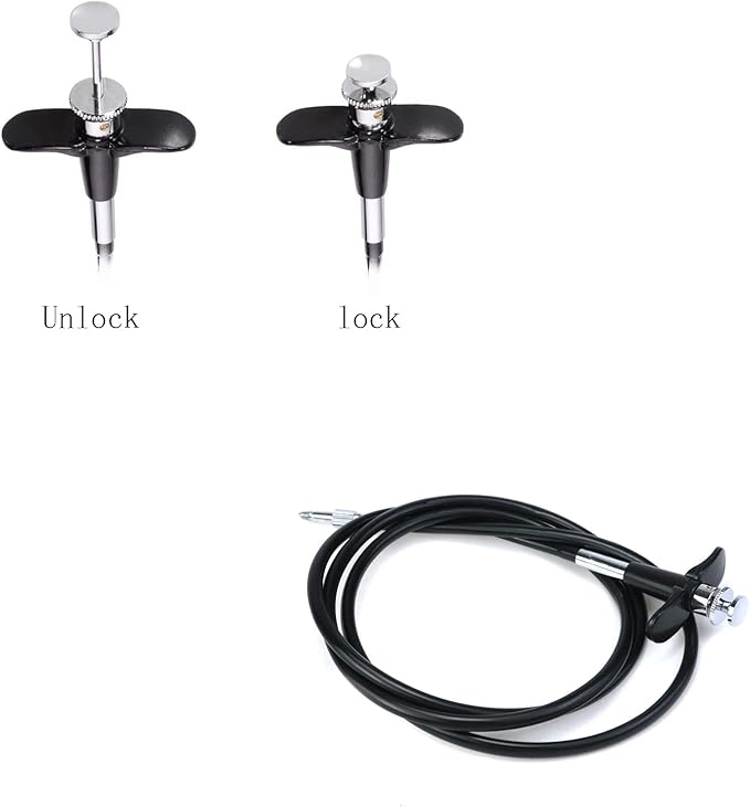 Pastlla 39.4"(100cm) Threaded Release Cable Vibration-Free Black Shutter Release Cable Shutter Release Cable with Bulb-Lock Mechanical Shutter Release Cable