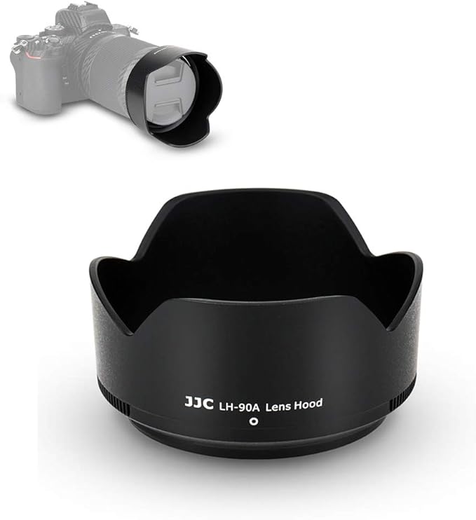 Reversible Lens Hood Shade for Nikon NIKKOR Z DX 50-250mm f/4.5-6.3 VR Lens and NIKKOR Z 50mm f/1.8 S Lens Replaces HB-90A HB-90 Lens Hood Available to Attach 62mm Filter & Lens Cap
