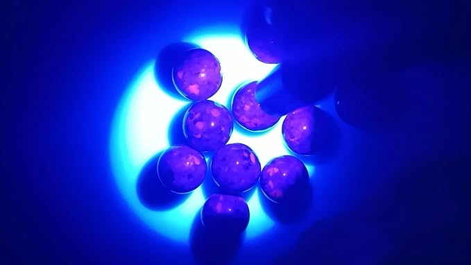 LIGHTFE E2A Mini UV Flashlight 395nm, Rechargeable Keychain Ultraviolet Light, Professional Blacklight for Resin Curing, Pet Urine Detector, Minerals, Dry Stains,Small UV Lamp with Magnetic Charging