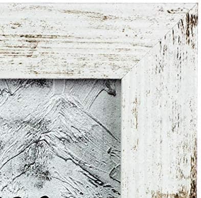 kennethan Rotten White 5x7 inch Picture Frame Wide Molding - Wall Mounting Material Included