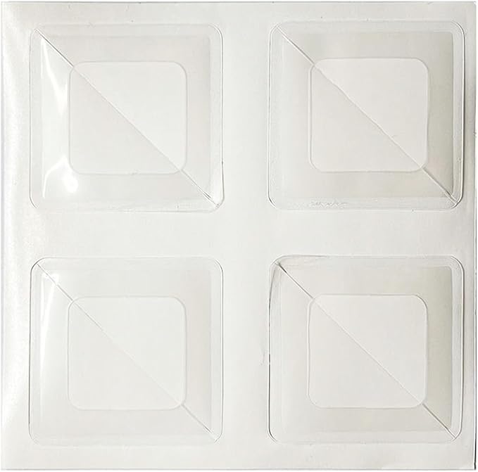 Lineco 1.25" Slimline Polypropylene Mounting Corners. Pack of 72. Self Adhesive, Pressure Sensitive, Non-Yellowing, Mount Pictures, Scrapbooking, DIY, Displaying Photos