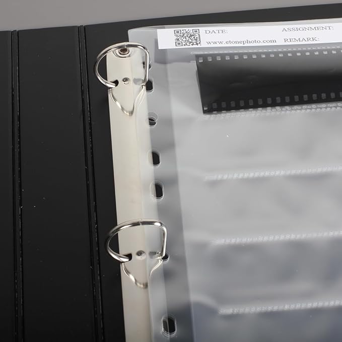 eTone 35mm Film Negative Storage Sleeves, Archival Quality Polyethylene, 25.5x29.2cm, 7 Strips of 6 Frames, Pack of 20
