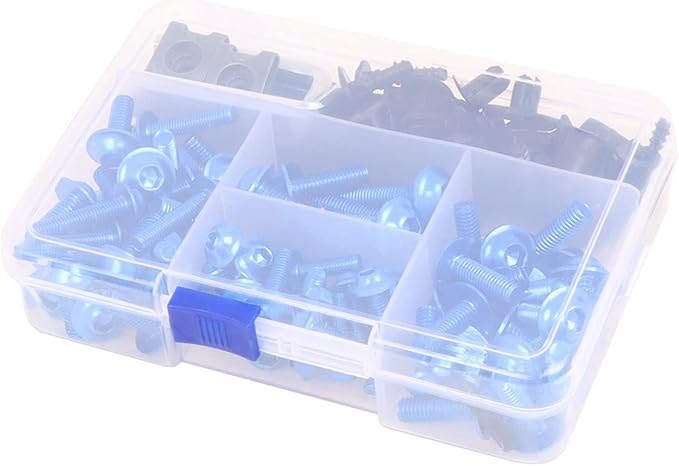Motorcycle Fairing Bolt Kit Screws Fasteners Fixing Sportbike for Yamaha Honda Kawasaki Suzuki BMW, Mounting Kits Washers Nuts Screws Clips Assortment