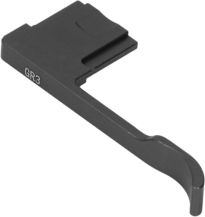 Bewinner Metal Hot Shoe Thumb Up Grip for GR III GR IIIX, Ergonomic Aluminum Alloy Hand Grip Camera Accessory (Black)
