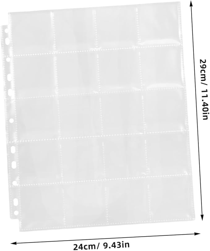 GANAZONO 30pcs Negative Film Sleeves Binder Acid Film Holder Pages for Efficient Storage for Photographers