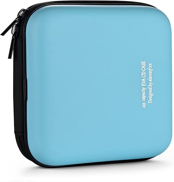 DVD Case, EVA CD Case Holder Storage Organizer Portable Protective DVD Wallet Holder for Car