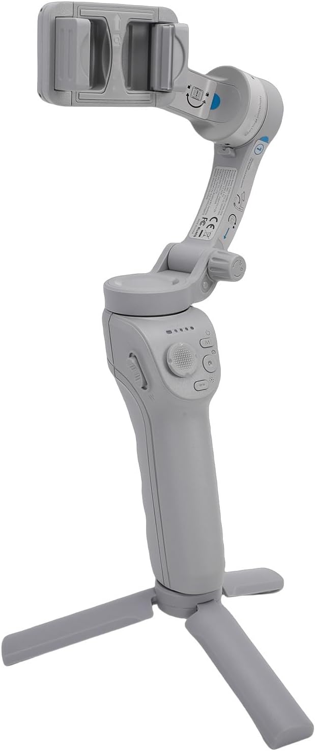 Yoidesu 3 Axis Phone Stabilizer, Bluetooth Selfie Stick AI Face Object Tracking Anti Shake, with Tripod Fill Light, for Video Recording Smartphone Gimbal