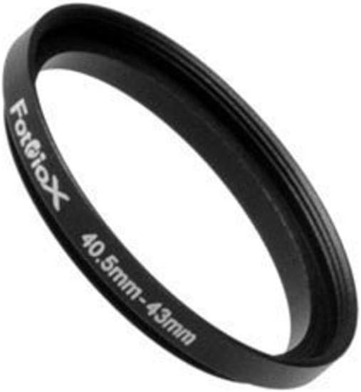 Fotodiox Metal Step Up Ring, Anodized Black Metal 40.5mm-43mm 40.5-43 mm