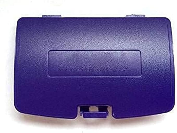 Battery Back Door Cover Lid + Glass Screen Lens for Gameboy Color GBC Replacement (Dark Purple)