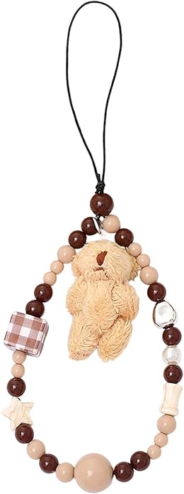 Beaded Phone Charm Lanyard Strap Girly Style Fixed Beads Pearl Lanyards